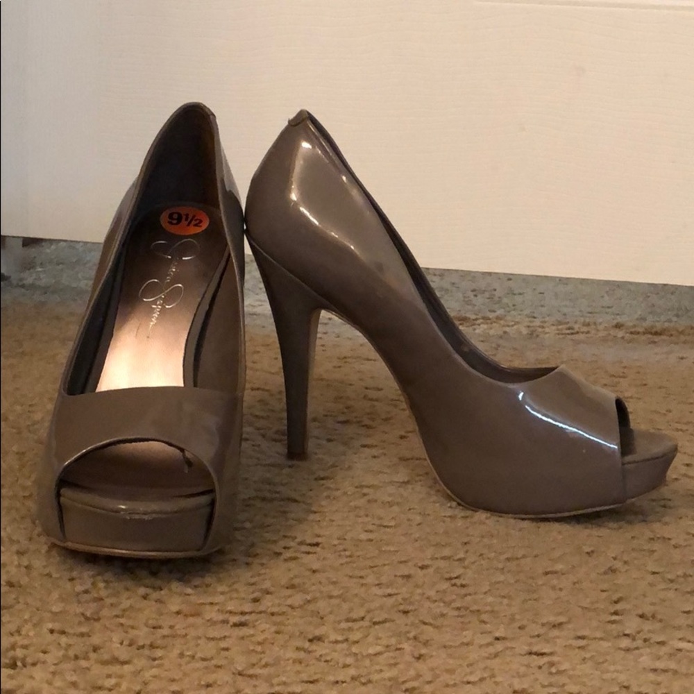 Jessica Simpson open toe heels.